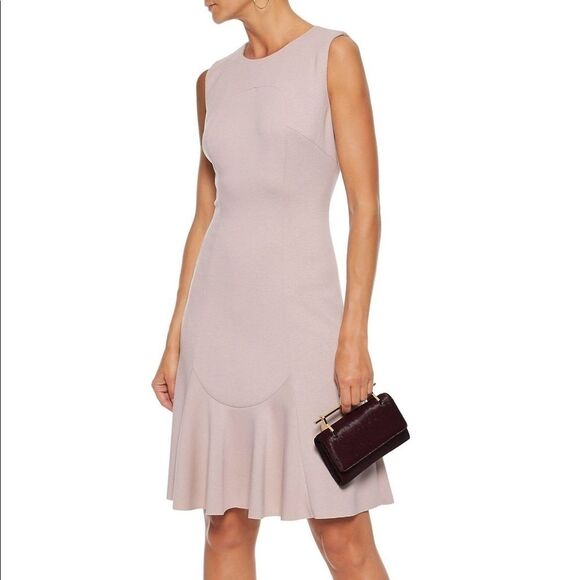 Elie Tahari Fluted Ponte Blush Pink Dress - Picture 1 of 6
